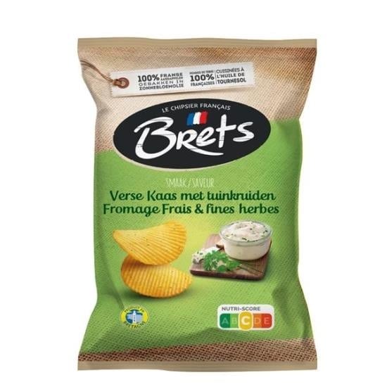 Brets - Kaas & Verse Kruiden Chips 125 Gram 10 Stuks