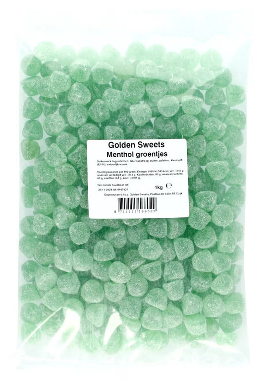 Golden Sweets - Menthol Groentjes 1 Kilo