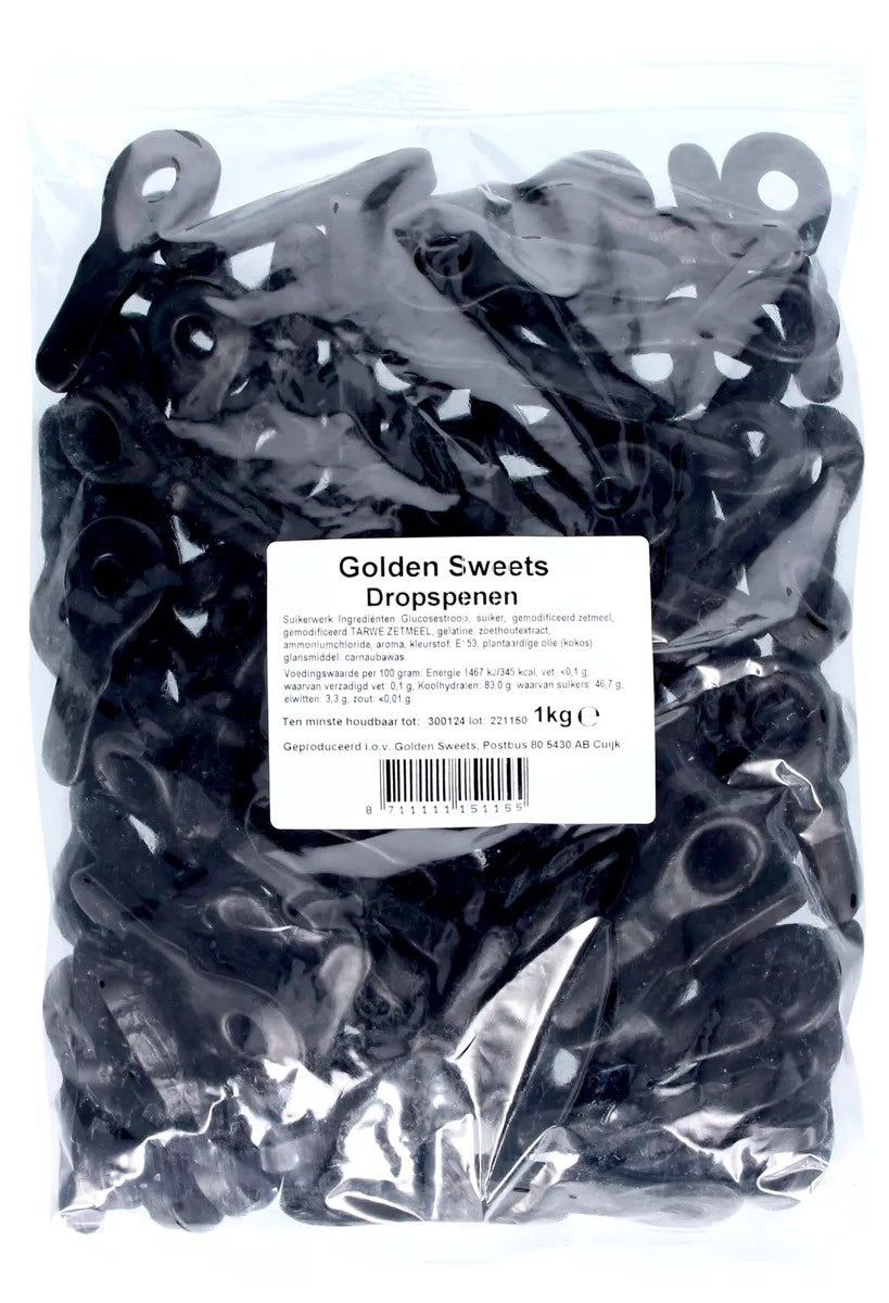 Golden Sweets - Lakritzspenen 1 Kilo