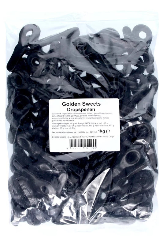 Golden Sweets - Dropspenen 1 Kilo