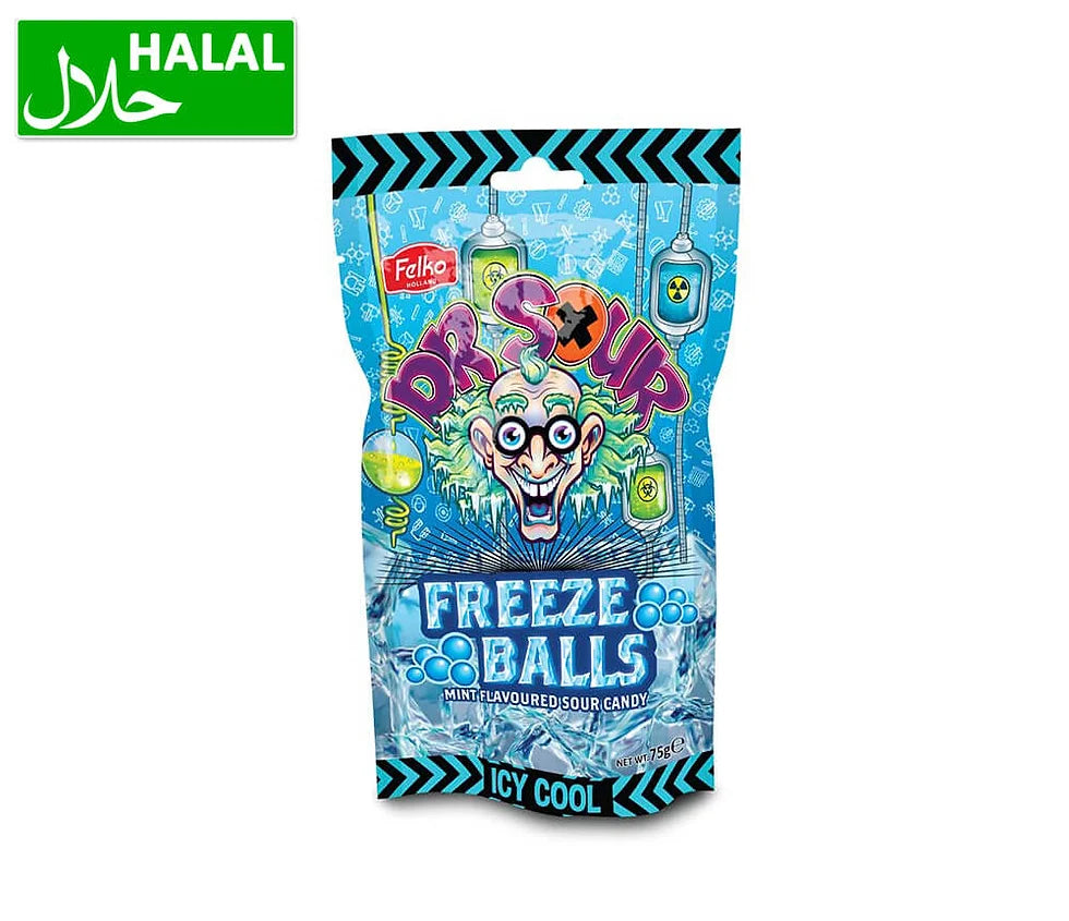 Dr. Sour - Freeze Balls Stand-Up Bag 75 Gram