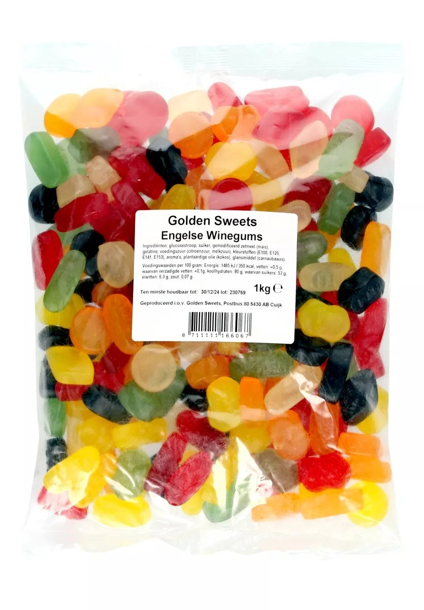 Golden Sweets - Engelse Winegums 1 Kilo