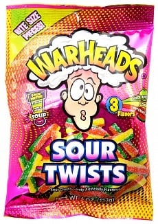Warheads - Sour Twists 113 Gramm