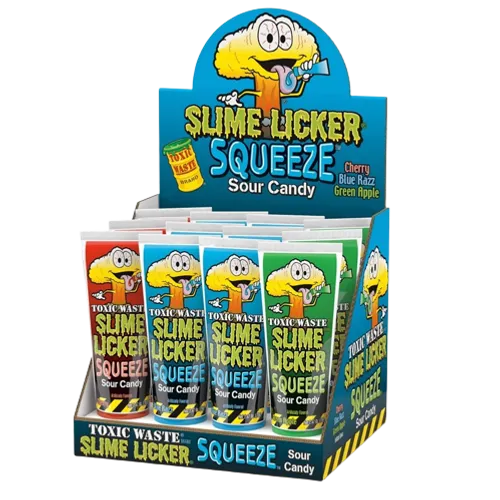 Toxic Waste - Slime Licker Squeeze 70 Gram 12 Stuks (Halal)