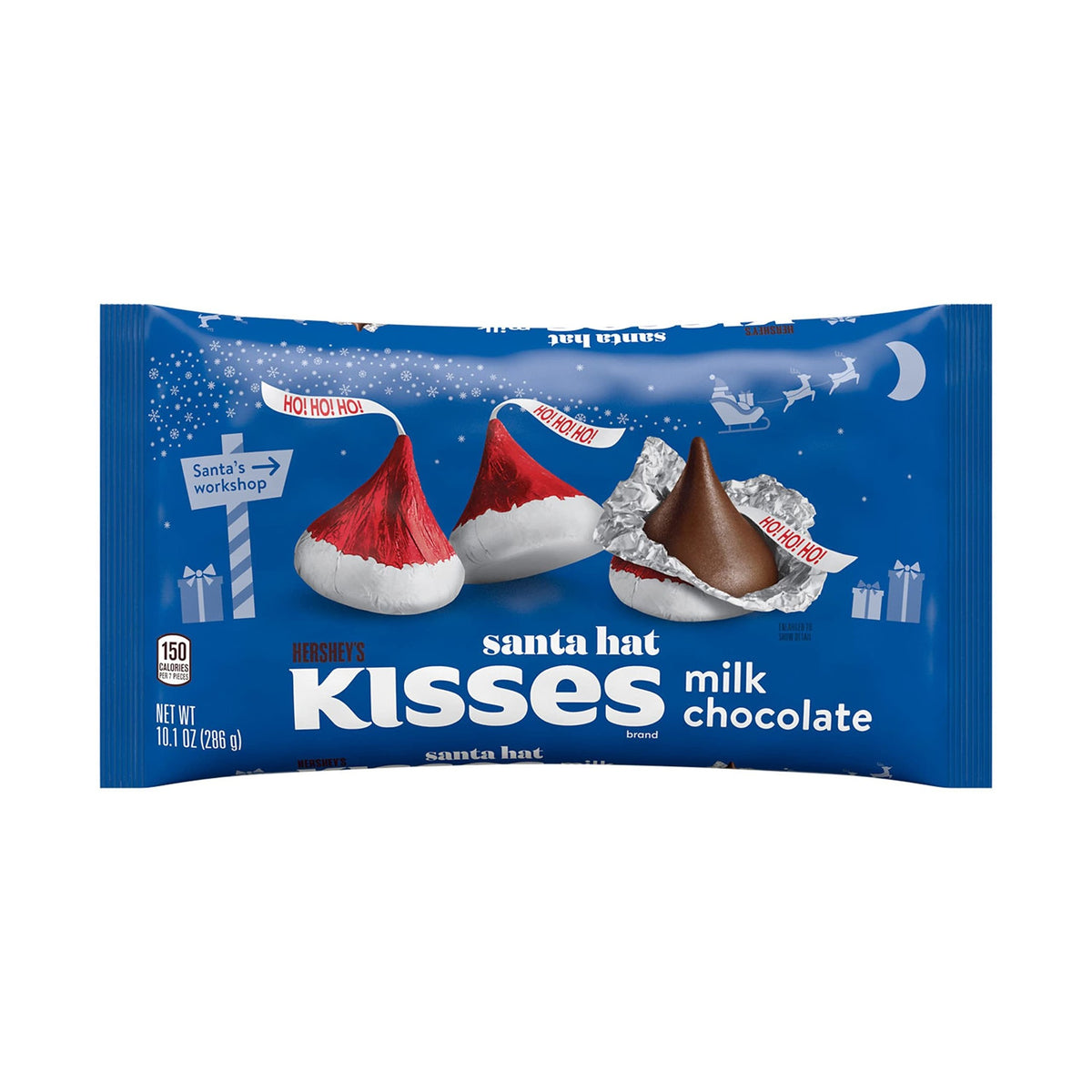Hershey's - Santa Hat Kisses Milk Chocolate 286 Gram
