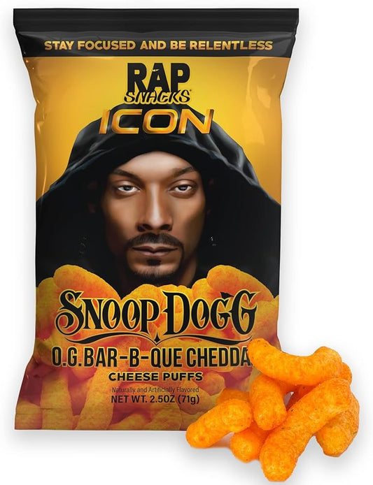 Rap Snacks - Snoop Dogg BBQ Cheddar 71 Gram