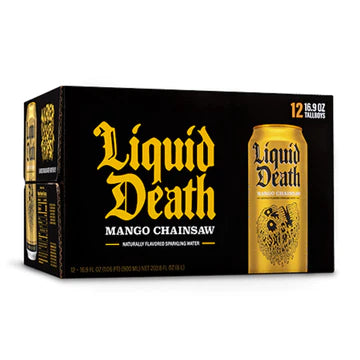 Liquid Death - Mango Chainsaw 500ml 12 Dosen