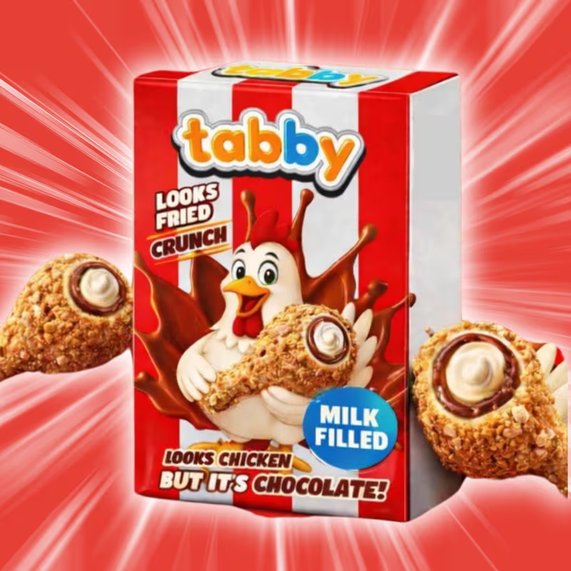 Tabby Chicken Chocolate 50 Gram (Tik Tok Hype)