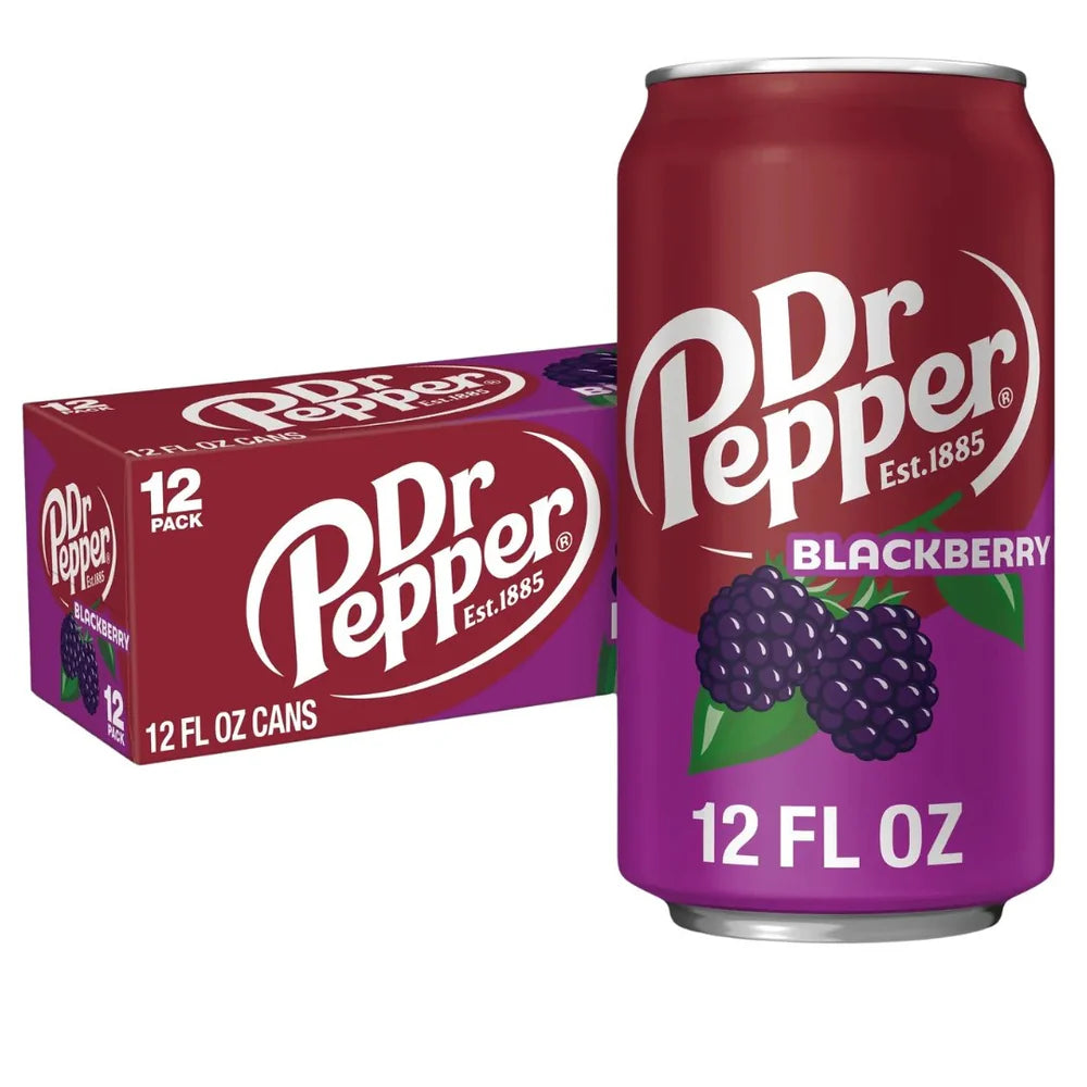 Dr Pepper - Blackberry 355ml 12 Blikjes ***THT 04-12-2025***