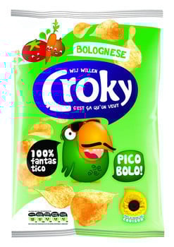 Croky Chips Bolognese 100 Gram 12 Zakken