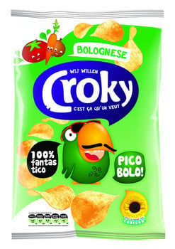 Croky Chips Bolognese, 80 Gramm, 12 Beutel