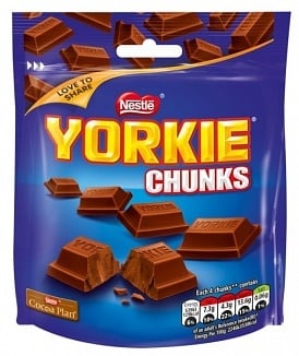 Nestle - Yorkie Milk Chunks Bag 100 Gram