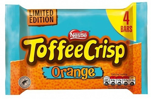 Nestle - Toffee Crisp Orange 4-Pack 124 Gram