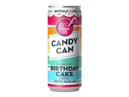 Candy Can -Sparkling Birthday Cake Zero Sugar 330ml