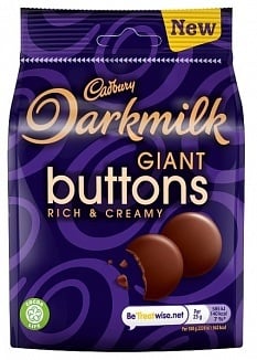 Cadbury - Dark Milk Buttons 90 Gramm
