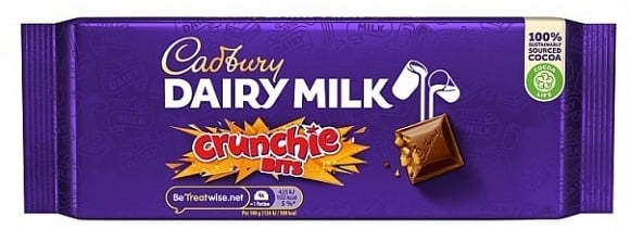 Cadbury - Morceaux croustillants au lait Dairy Milk 180 grammes