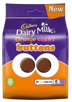Cadbury - Dairy Milk Giant Orange Buttons 95 Gram