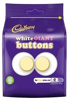Cadbury - White Giant Buttons 95 Gram