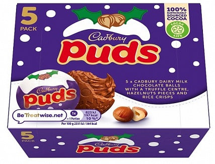 Cadbury - Puds 5-Pack 175 Gram
