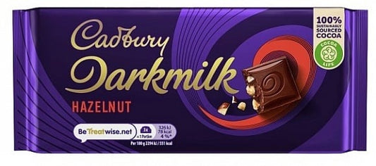 Cadbury - Darkmilk Hazelnut 85 Gram