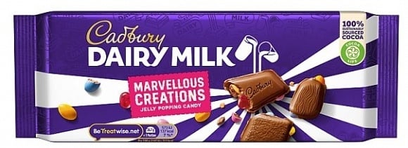 Cadbury - Dairy Milk Marvellous Creations Jelly Popping Candy 160 Gram