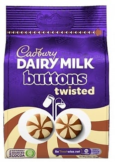 Cadbury - Dairy Milk Buttons Twisted 105 Gram