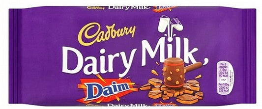 Cadbury - Dairy Milk Daim 120 Gram