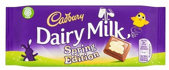 Cadbury - Dairy Milk Oster-Tablette 100 Gramm