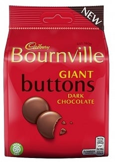 Cadbury - Bournville Giant Buttons Dark Chocolate 110 Gram