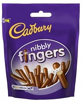 Cadbury - Nibbly Fingers Beutel 125 Gramm