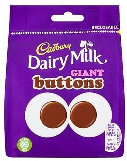 Cadbury - Milk Giant Buttons 95 Gram