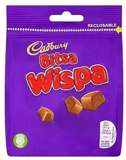 Cadbury - Bitsa Wispa 95 Gramm