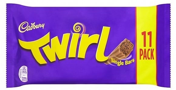 Cadbury - Twirl Chocolate Bar 9-Pack 237 Gram