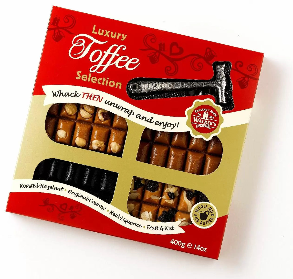 Walker's - Nonsuch Luxury Toffee Selection Hammer Pack 400 Gram