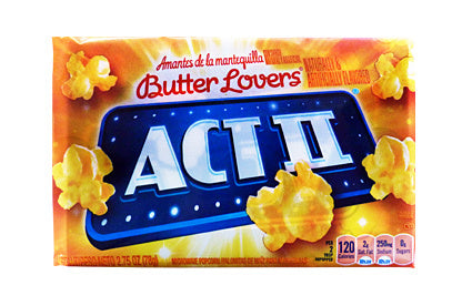 Act II - Butter Lovers Microwave Popcorn 75 Gram