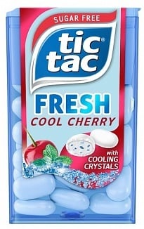 Tic Tac - Fresh Cherry Menthol Suikervrij 16 Gram