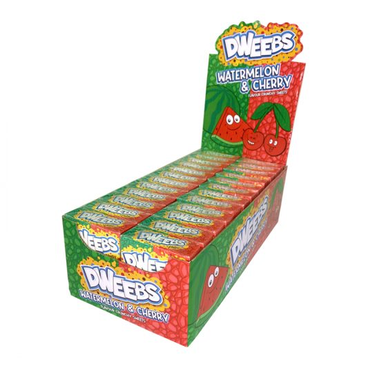 Dweebs - Watermelon & Cherry 45 Gram 24 Stuks