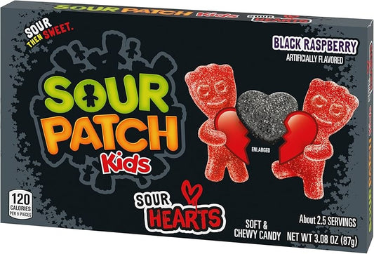 Sour Patch - Black Raspberry Hearts Box 87 Gram