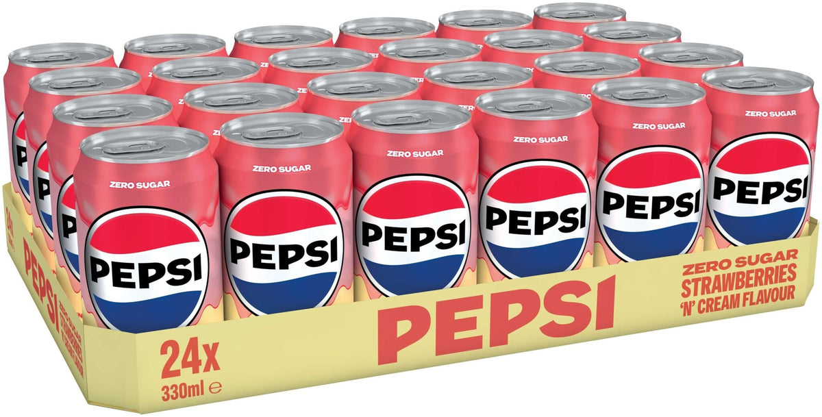 Pepsi - Strawberry Cream 330ml 24 Blikjes