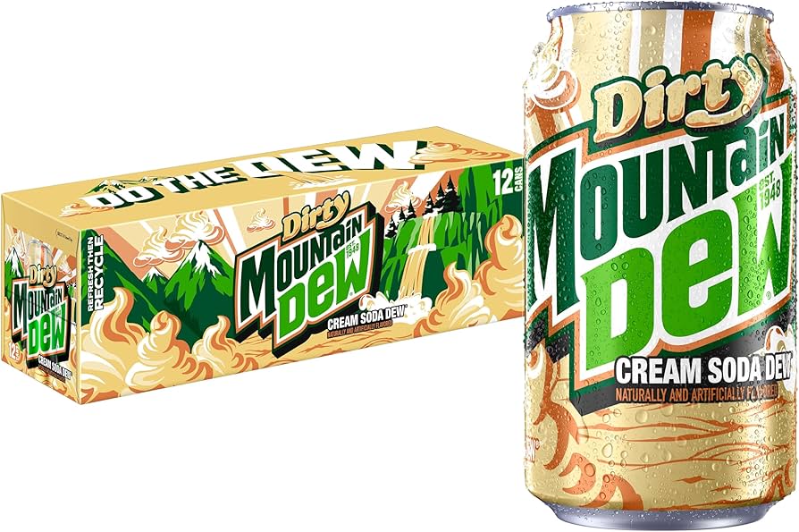 Mountain Dew - Dirty Cream Soda 355ml 12 Blikjes