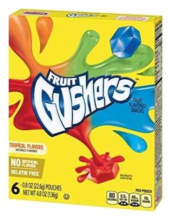 Betty Crocker - Fruit Gushers Tropical 136 Gram