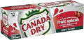 Canada Dry - Ginger Ale Cerise Zéro Sucre 355 ml, paquet de 12