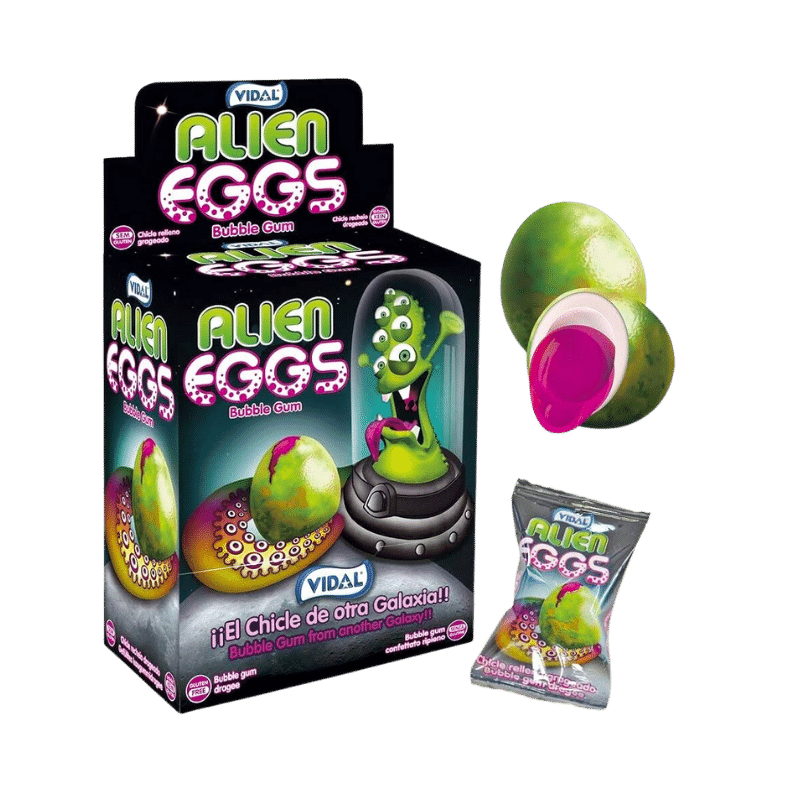 Vidal - Alien Eggs Gum 5 Gram 200 Stuks