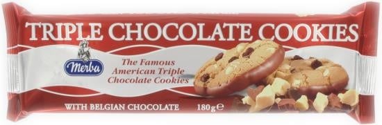 Merba - Triple Chocolate Cookies 180 Gram