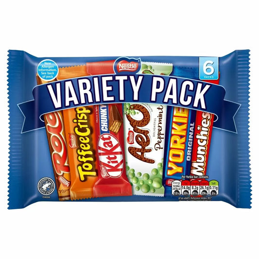 Nestle - Variety Pack Chocolate Bar 6-Pack 264 Gram