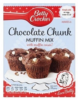 Betty Crocker - Muffin-Mix Schokoladenstückchen 335 Gramm (UK-Produkt)