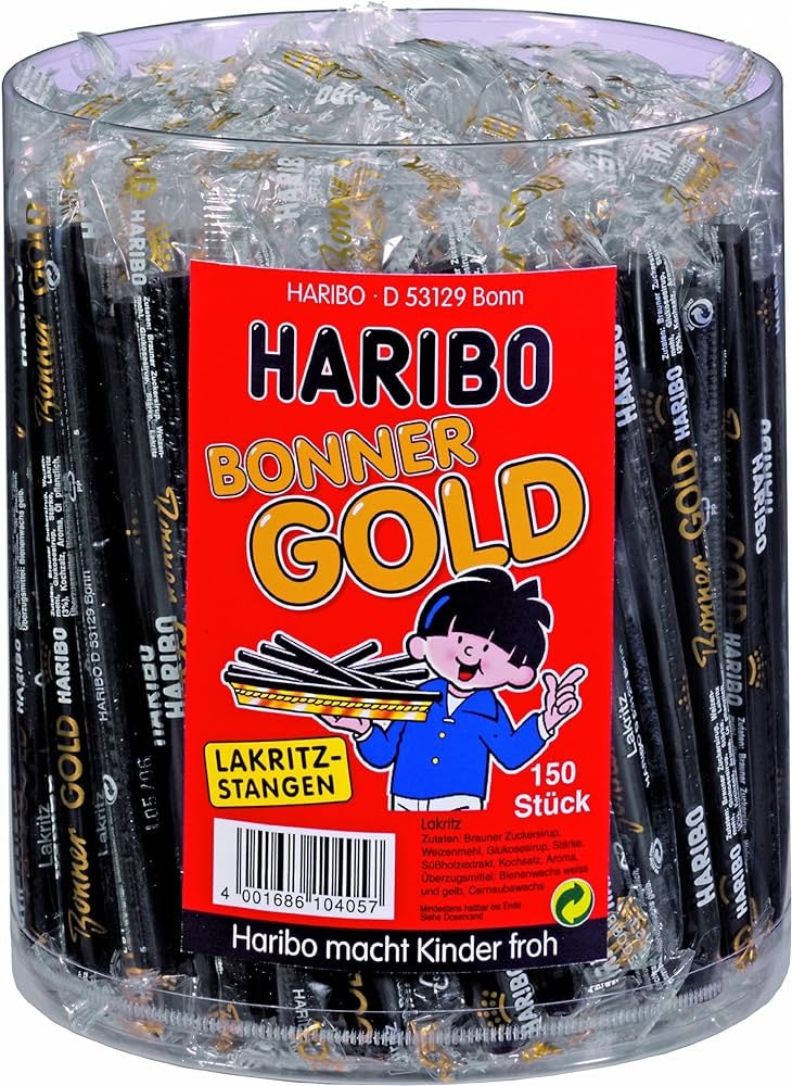 Haribo - Bonner Gold 18 Gram 150 Stück