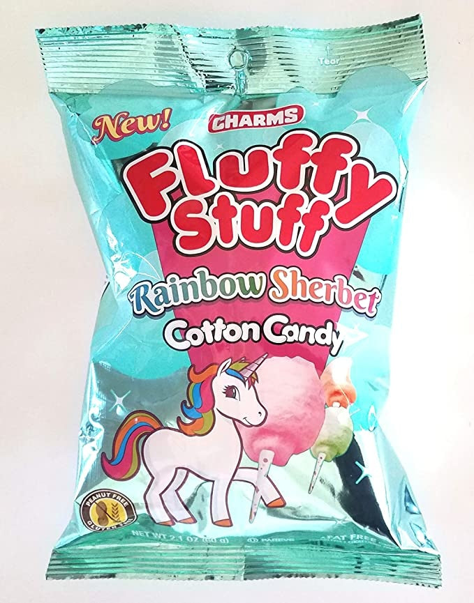 Charms - Fluffy Stuff Rainbow Sherbet Cotton Candy 60 Gram