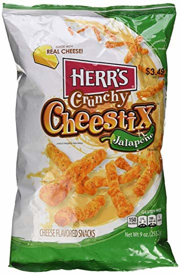 Herr's - Crunchy Cheestix Jalapeno 255 Gram