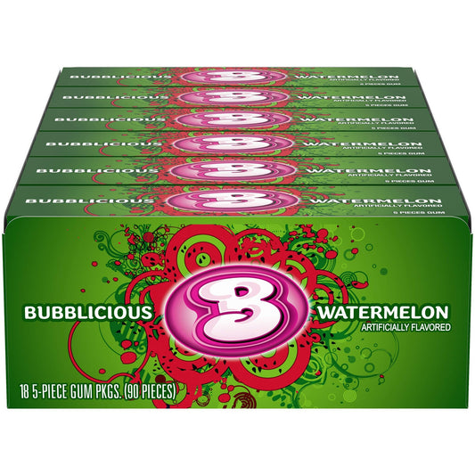 Bubblicious - Watermelon Bubble Gum18 Stuks